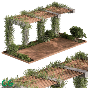Pergola and Plant  Set 81
